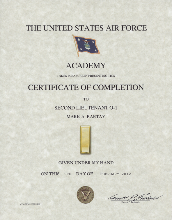 air force academy promotion